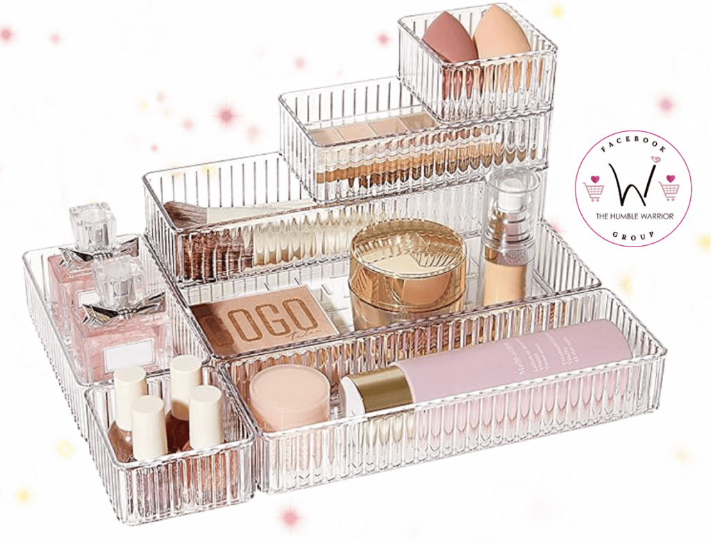 The Vtopmart 7 PCS Clear Drawer Organizers Bin!